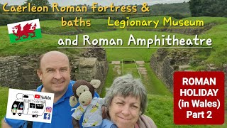 305 Caerleon Castle Roman Fortress and Baths Legionary Museum and Roman Amphitheatre Wales [upl. by Anavi]