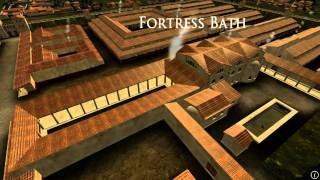 Animation of ancient Roman Fort in Caerleon Wales [upl. by Ruhtra]