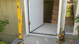 Jeld Wen Front Door Installation  Really crappy products and craftsmanship PART 1 [upl. by Boot]