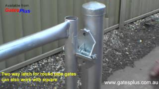 Gate Latch 2 way for round pipe and square [upl. by Arrio]