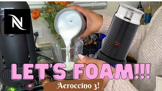 How To Foam Milk With Aeroccino 3 Make Coffee With Foam Tips amp Tricks  Easy Foamed Latte Recipe [upl. by Letisha]