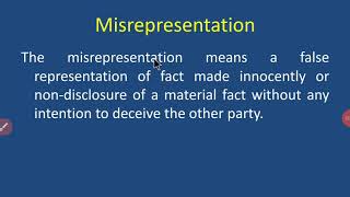 Misrepresentation [upl. by Yonatan]